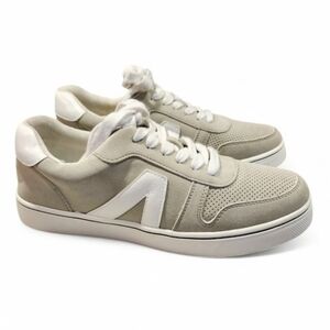 MIA Krew Perforated Lace Up suede leather Sneakers Casual - Beige